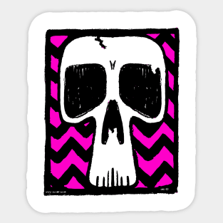 gw art skull Sticker